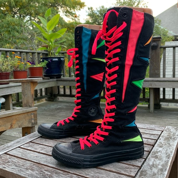 Converse Chuck Taylor All Star XXHi Neon Multicolor Colorful High Top Sneakers 6 - Picture 9 of 14